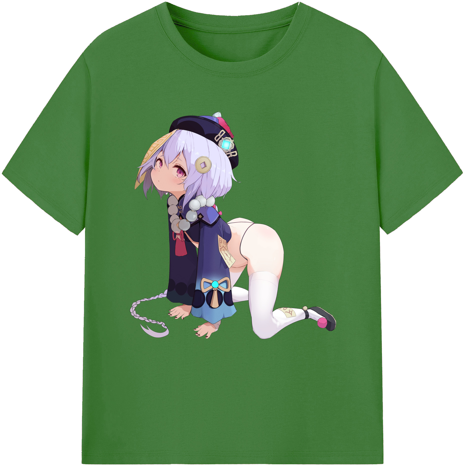げんし神 七七 なな  genshin Nana レディースカジュアルプリントTシャツ（綿100％）